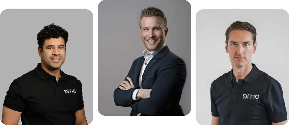 Andres Garrido Zeballos, Christopher Fløysand Olsen and Kristian Brakvatne from Ditio