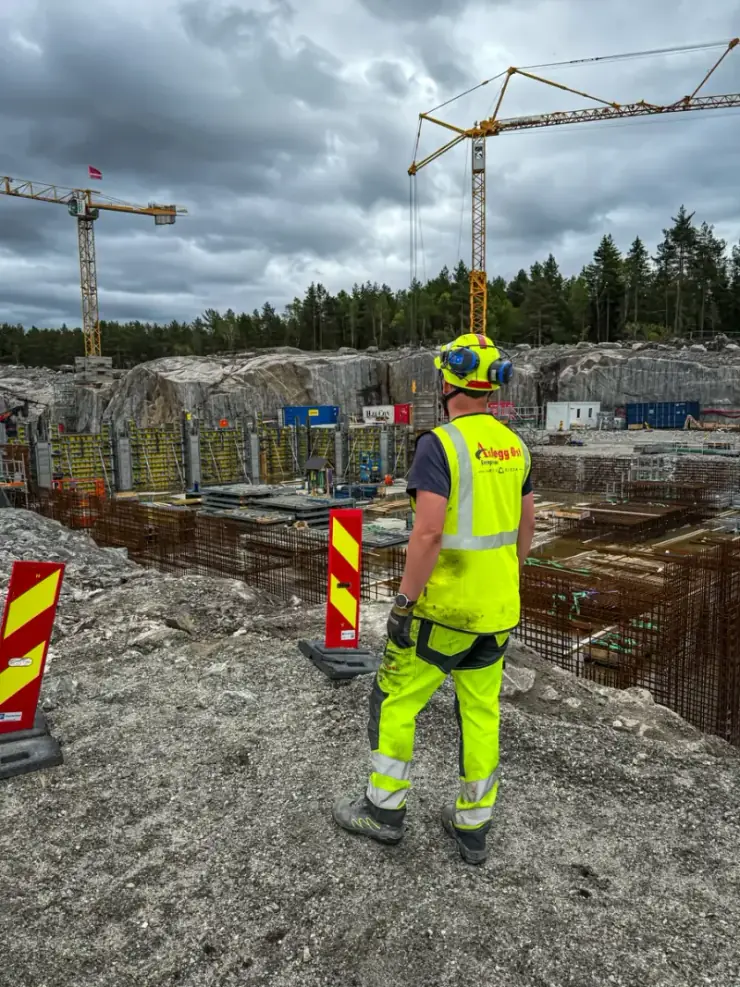 Anlegg Øst Entreprenør nel cantiere