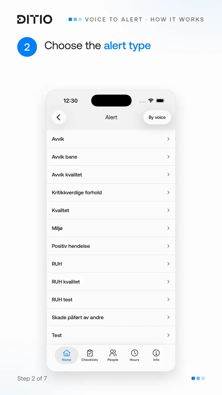 Voice to Alert – descrivi l'evento con la voce (passo 2)