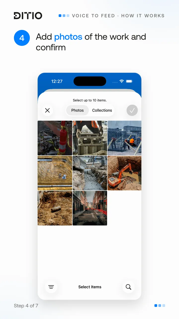 Voice to Feed – allega foto alla voce (passo 4)